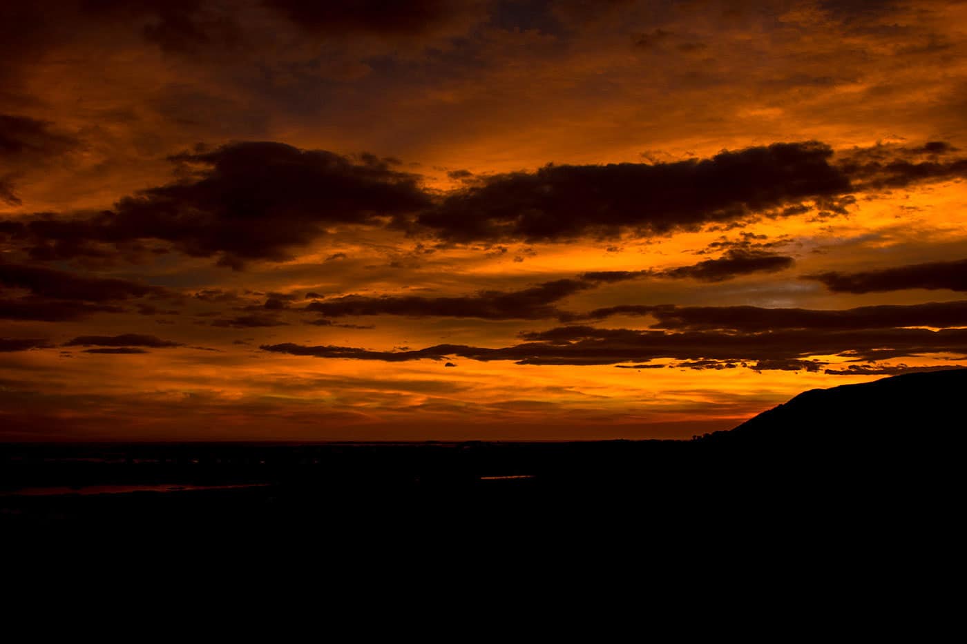coucher de soleil péninsule de Kaikoura
