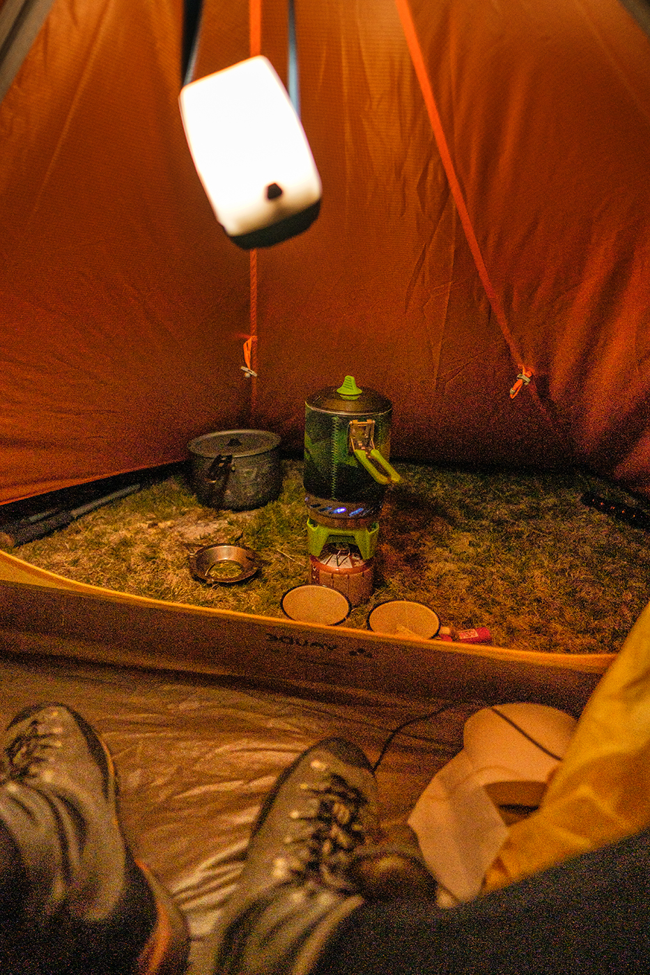 intérieur de la tente Vaude hogan UL 2P