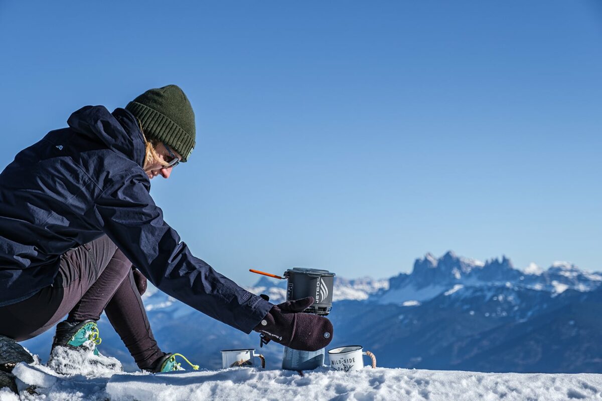 Test du réchaud Jetboil Stash en randonnée hivernale