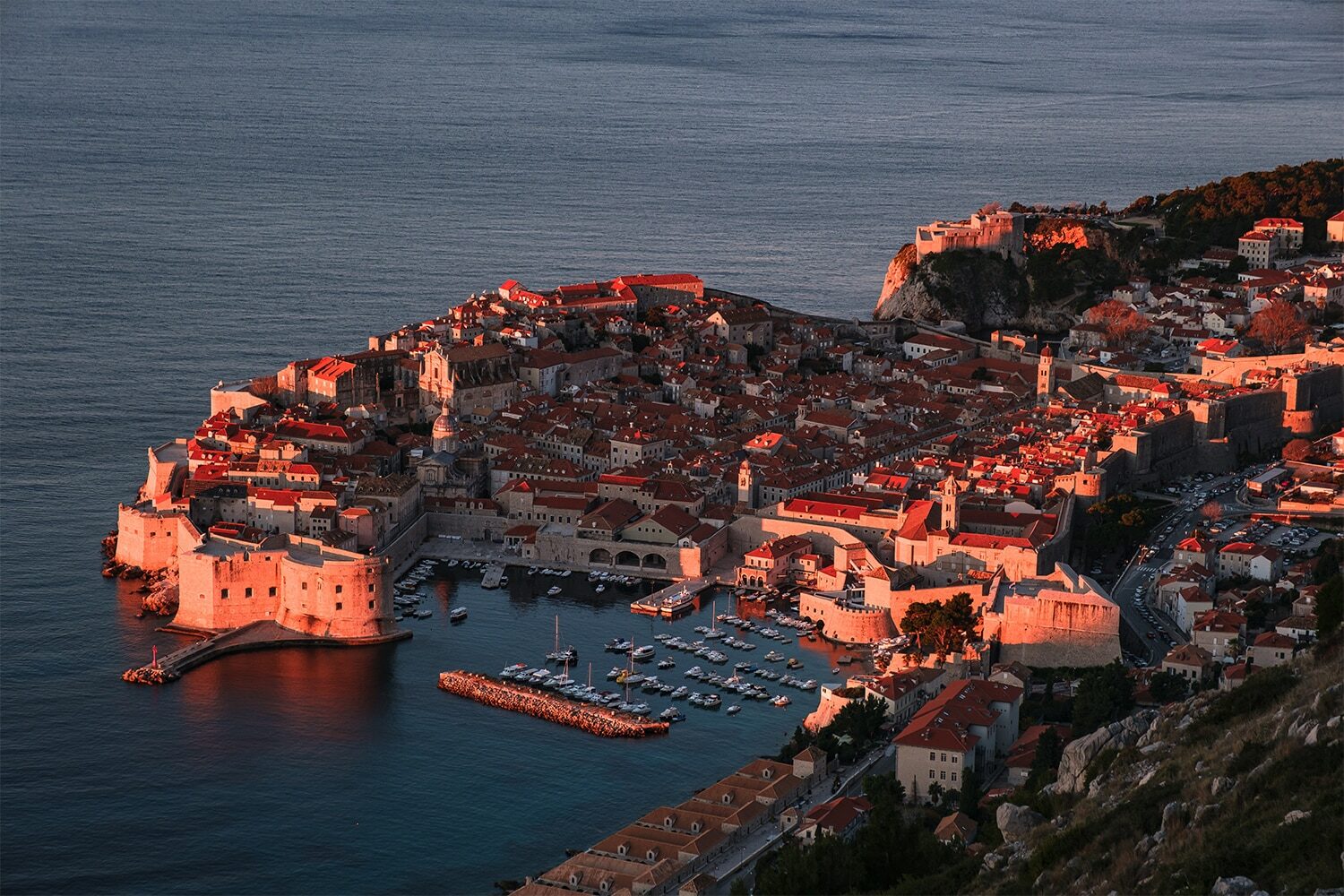 Coucher de soleil à Dubrovnik