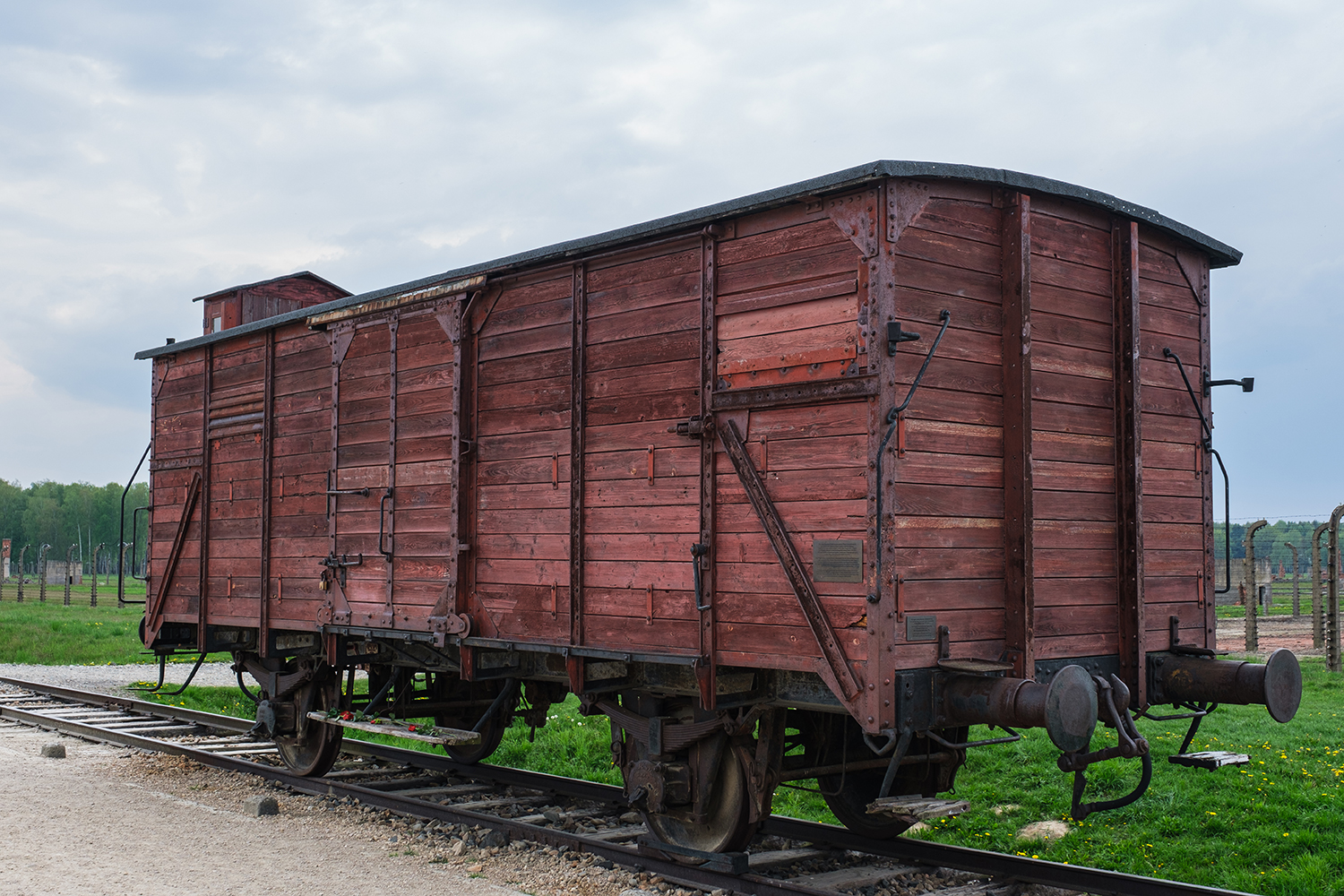 Wagon de train d'Auschwitz Birkenau