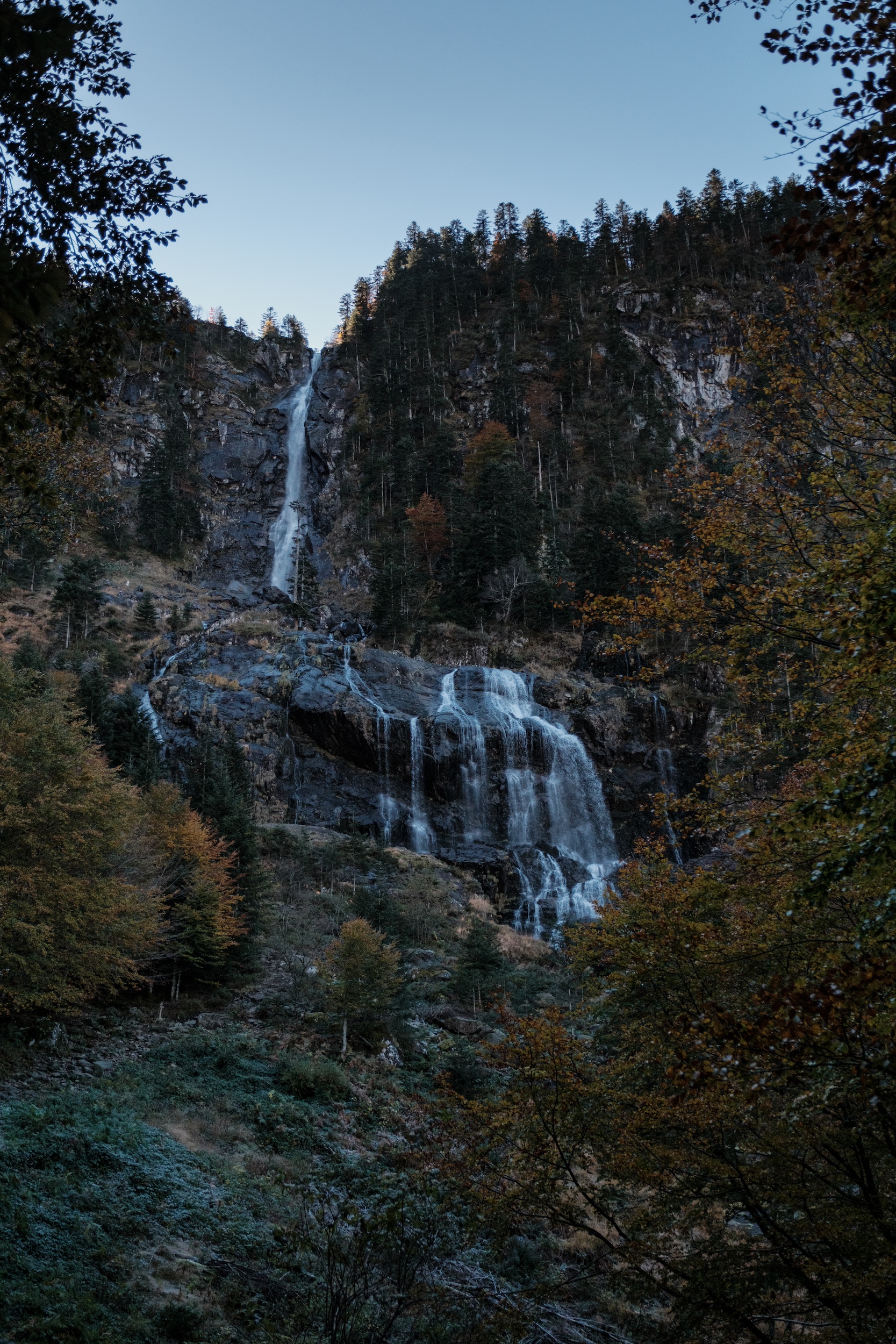La cascade d'Ars dans les Pyrénées Ariégeoises